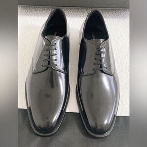 Saint Laurent Women's Black Patent Leather lace up shoes